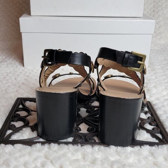 NIB Sandro Susie Gladiator Sandals in Black, Sz 38 / US 7 - Picture 5 of 12